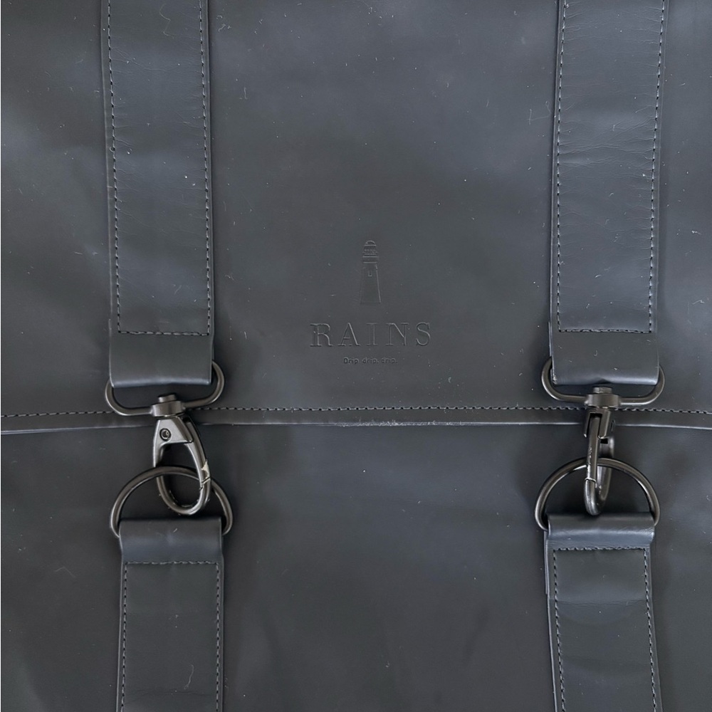 RAINS MSN waterproof backpack messenger bag 💦 navy - Picture 4 of 12